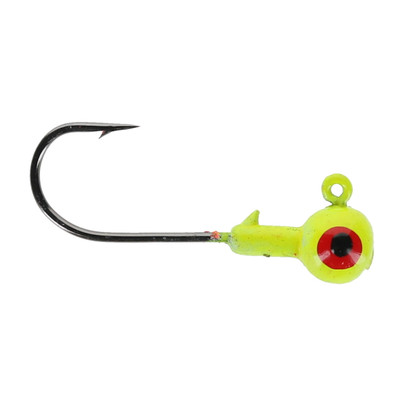 Head Hunter Round Jig Heads Chartreuse
