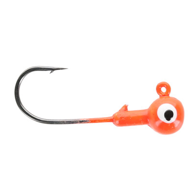 Head Hunter Round Jig Heads Fluorescent Orange