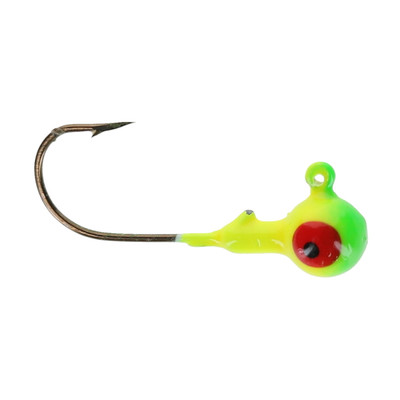 Head Hunter Round Jig Heads Chartreuse/Fluorescent Green