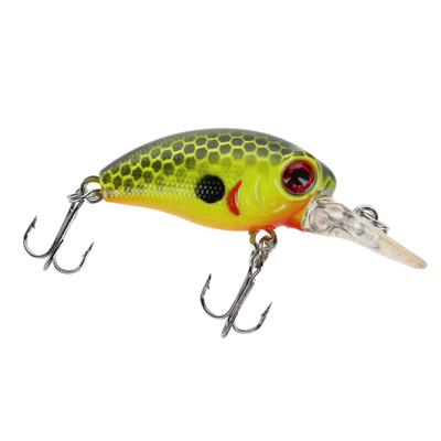 Head Hunter Crappie Diver Shallow Crankbait Chartreuse Black Scale