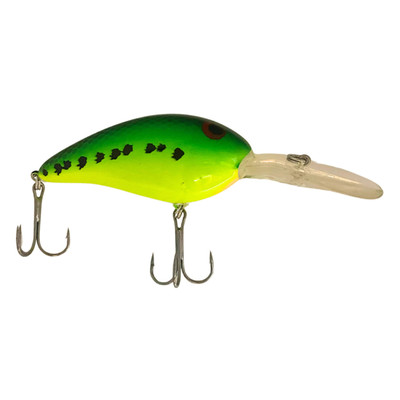 Head Hunter Grand Dad Deep Runner Crankbait Chartreuse/Blue/Black Pepper