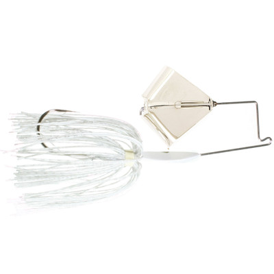 Boogerman Lures Buzzbait Nickel - White
