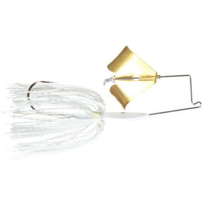 Boogerman Lures Buzzbait Gold - White