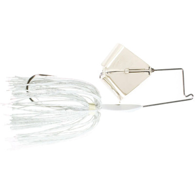 Boogerman Lures Heavy Duty Buzzbait Nickel - White