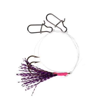 Fishing Addiction Gear Clip-On Flies Purple Flash