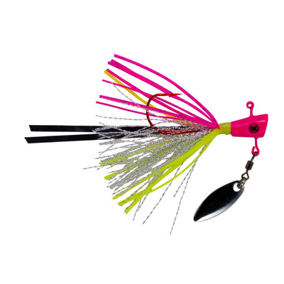 Leland's Lures Crappie Magnet Fin Spin Pro Jig Fancy Pink