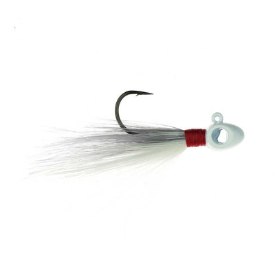 Leland's Lures Eye Hole Tungsten Popeye Jig Gray White