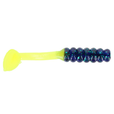 Strike King Mr. Crappie Slabalicious XL Soft Bait Junebug/Chartreuse