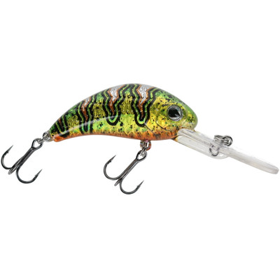 Walleye Nation Creations Boogie Shad Crankbait Custom Color - Holo Firetiger