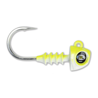 JYG Pro Swym Jig Head - Size 2/0 Highlighter - Pearl