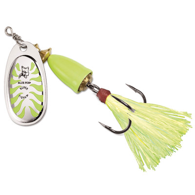 Blue Fox Classic Vibrax Glow Spinner Glow Chartreuse