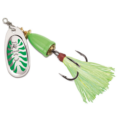 Blue Fox Classic Vibrax Glow Spinner Glow Green