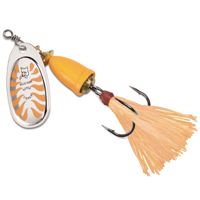 Blue Fox Classic Vibrax Glow Spinner Glow Orange