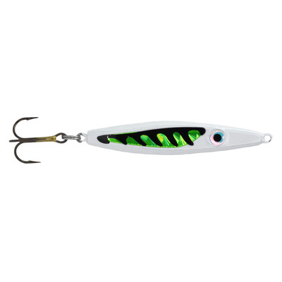 Mission Lures EJ Salmon & Lake Trout Jigging Spoon Glow Greeno