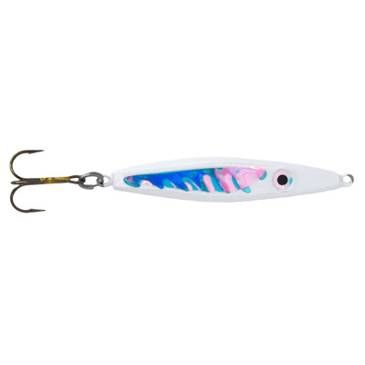 Mission Lures EJ Salmon & Lake Trout Jigging Spoon UV Glow Milk