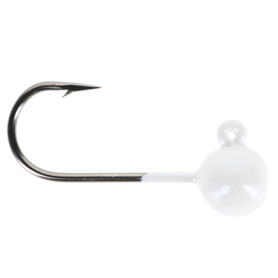 VooDoo Custom Tackle Round Jig Heads Pearl White