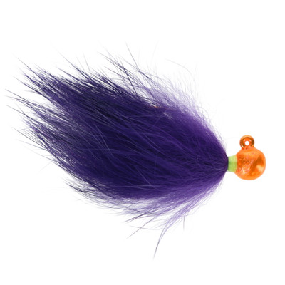 VooDoo Custom Tackle Rabbit Hair Jigs Orange-Purple