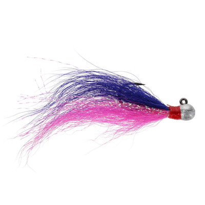 VooDoo Custom Tackle Steelhead Bucktail Jig Unpainted-Pink-Purple