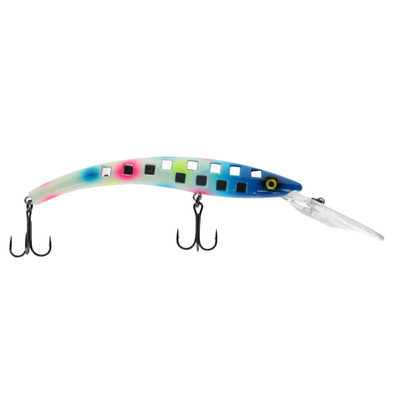 Reef Runner 800 Flash Series Deep Diver Crankbait Glow Blue Wonderbread