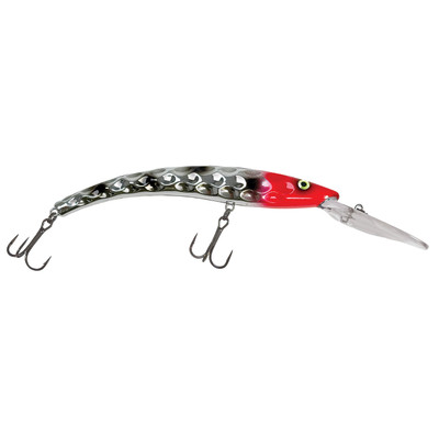 Reef Runner 800 Hammered Series Deep Diver Crankbait Chrome Bloody Nose