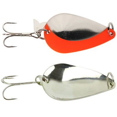 ACME Tackle K.O. Wobbler Spoon Nickel Fluorescent Orange