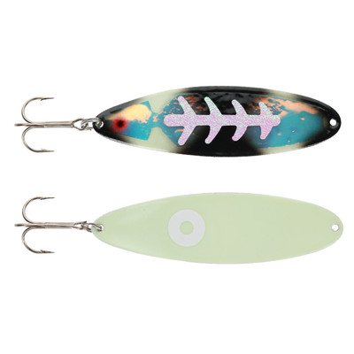 Moonshine Moonmaster Standard Trolling Spoon Exclusive Color - Double Icy Bow Tie