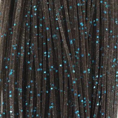 Do-It Silicone Tabs - Glitter Flake Series - Black - Blue Flake