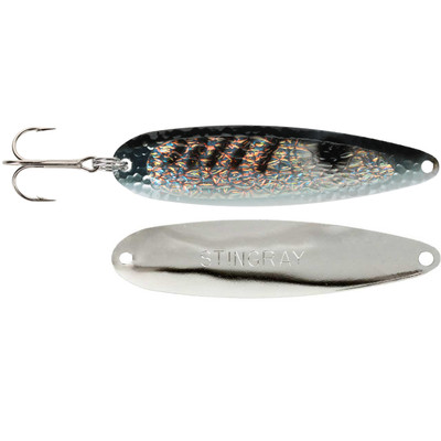 Michigan Stinger Stingray Spoon Crushed Black Alewife