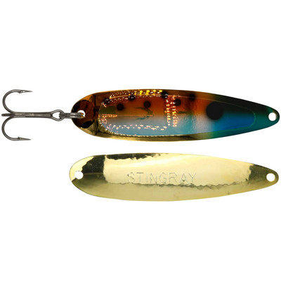 Michigan Stinger Stingray Spoon UV Brown Trout