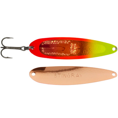 Michigan Stinger Stingray Spoon UV Atomic Fireball