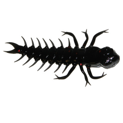 Mister Twister TwisterMite Soft Bait Black Red Flake