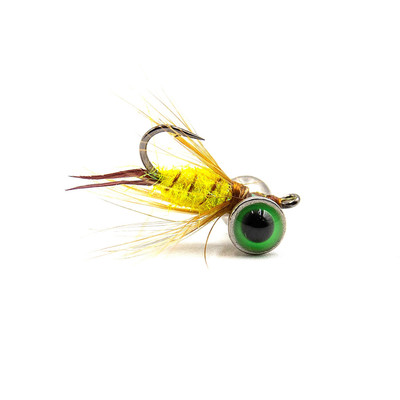 Widow Maker Lures Tungsten Hammer Fly Ice Jig Yellow