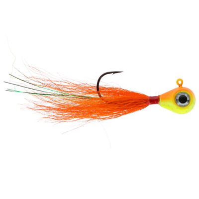 Tite Line Rock Knocker Bucktail Jig Chartreuse-Orange