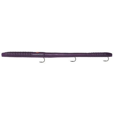 K & E Tackle Bass Stopper Rigged Worm Purple-Red Dot