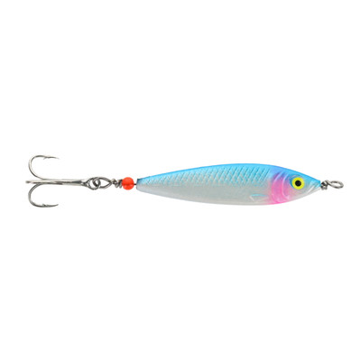 Buzz Bomb Spinnow Jigging Spoon Blue Pearl