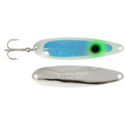 Michigan Stinger Stingray Spoon Exclusive Color - Green Glow Ghost