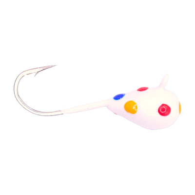 Kenders Tungsten D-Style Jig - Small Hook Wonderbread Glow