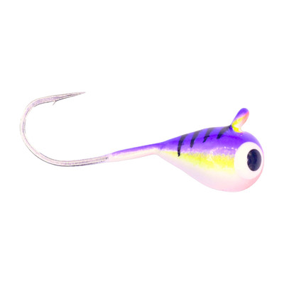 Kenders Tungsten D-Style Jig - Small Hook Purple Clown UV