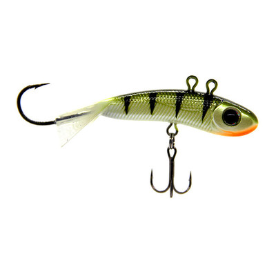 WalleyeX Kamikaze Jigging Bait Green Perch