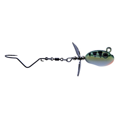 WalleyeX Depth Charge GT Spinner Rig Green Perch