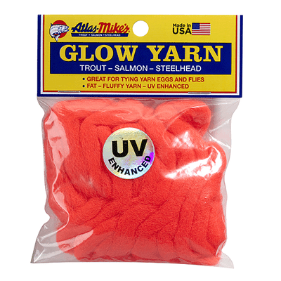 Atlas UV Glow Yarn Flame Red