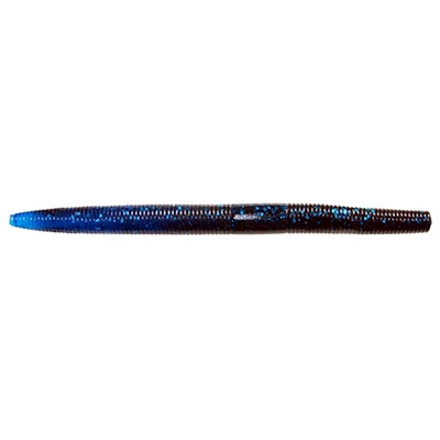 Gambler Lures Fat Ace Stickbait - Black-Blue Glitter - Blue Tail