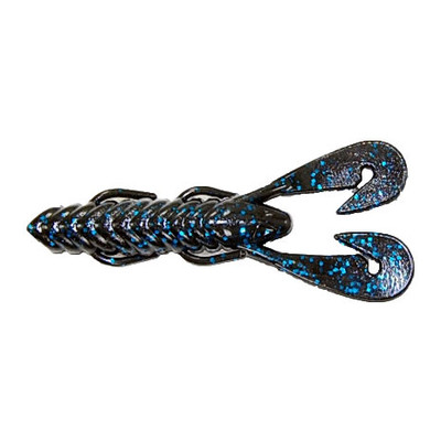 Gambler Lures Burner Craw Soft Bait Black-Blue Glitter