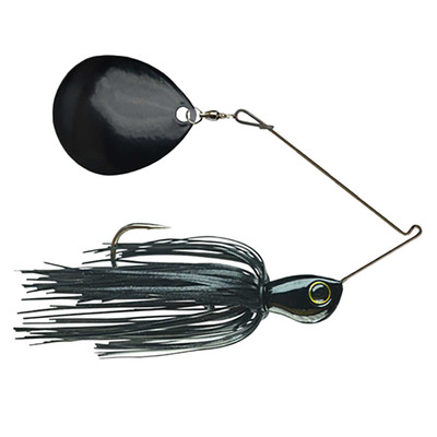 Picasso Lures Titanium Single Colorado Spinnerbait Black Blade - Black