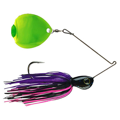 Picasso Lures Titanium Single Colorado Spinnerbait Chartreuse Blade - Tequila Sunset