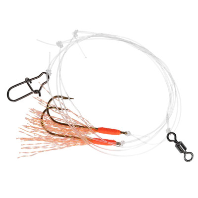 Fishing Addiction Gear Perch Fly Rig Orange Fire