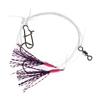 Fishing Addiction Gear Perch Fly Rig Purple Flash