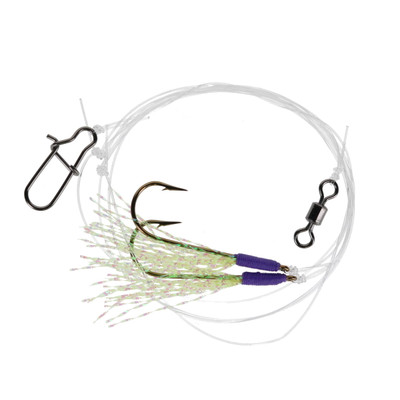 Fishing Addiction Gear Perch Fly Rig Yellow Chartreuse