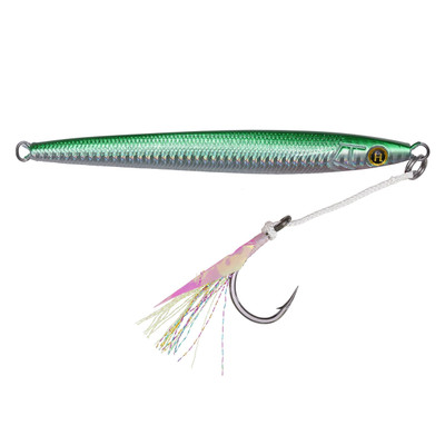 Hogy Sand Eel Jig with Teaser Assist Hook Green
