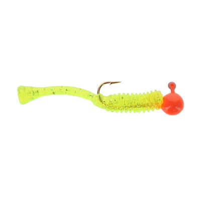Cubby Mini-Mite Jigs Orange/Clear Chartreuse-Glitter